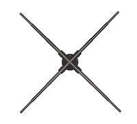 Proyector de Ventilador de Holograma 3D, HD 1024 × 928P 31.5 Pulgadas Pantalla de Publicidad de Holograma 3D Ventilador LED, Imagen de Video Personalizable, Wifi Ventilador LED 3D Naked Eye para(#2)