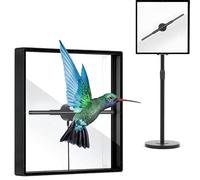 Proyector de ventilador de holograma 3D, máquina de publicidad vertical con cubierta de aleación de aluminio para carteles de negocios y exhibiciones de bar