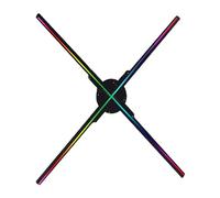 Proyector De Ventilador Holográfico 3D con WiFi De 65 Cm Y 576 LED, Máquina De Publicidad A Simple Vista, Máquina De Publicidad Montada En La Pared