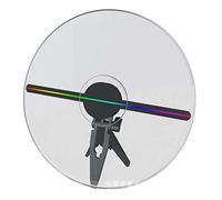 Proyector de ventilador holográfico 3D Pantalla de publicidad del proyector Holográfica 3D Holográfica 3D Power Tape-C Suspendido Estéreo Imágenes Mini Modelo de escritorio para Pequeños Comercios, Re