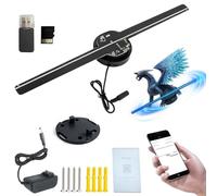 Proyector de Ventilador LED holográfico 3D, proyector de Video estereoscópico dinámico Personalizado con Control por Wi-Fi y aplicación, Pantalla LED Tipo Ventilador para Publicidad(1)