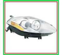 Proyector Derecho H1-H1 Eléctrico Cromato-Con Motor Fiat Bravo- (Año 2007-2014)