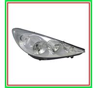 Proyector Derecho H1-H7 Eléctrico Cromato-Con Motor Peugeot 206 Plus- (Año 2009