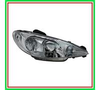 Proyector Derecho H1-H7 Eléctrico Sin Motor Mod CC 06-08 Versión Valeo Peugeot