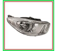 Proyector Derecho H4 Eléctrico Cromato-Con Motor Hyundai I10 (Pa)- (Año 2010-20