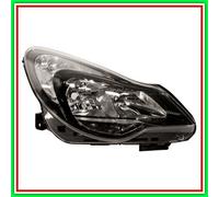 Proyector Derecho H7-H1 Eléctrico Con Motor Negro Opel Corsa D-(Año 2011-2014)