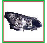 Proyector Derecho H7-H1 Eléctrico Sin Motor-Negro Opel Corsa D-(Año 2006-2011