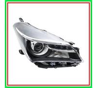 Proyector Derecho Hir2 Eléctrico Sin Motor-Con Lente-Negro Toyota-Yaris-