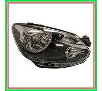 Proyector Derecho Mod H4 Eléctrico-Sin Motor-Negro-Con Borde Negro Vw Up-(Año