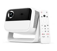 Proyector DLP Google TV Certificado | 1000 ANSI Lúmenes | Full HD 1080P Nativo | Compatible 4K con Escalado XPR | Auto Focus y Auto Keystone 6D | WiFi 6 | 3D DLP Link | Batería 20800 mAh | Altavoces 2