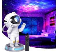 Proyector Galaxia, Lámpara Proyector Estrellas con Astronauta, 8 Modos, Control Remoto y Rotación 360°