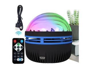 Proyector Galaxy - 2 En 1 Northern Lights - Proyector Star - Galaxy Projoror Light - RGB Lámpara De Proyección LED para Niños Dimmable - Luz De Noche Estrellada para La Decoración De Dormitorios,