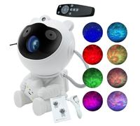 Proyector Galaxy Space Man, proyector ligero del astronauta | Rotación de Control remoto Space Space Proyector Proyector,Lámpara de techo realista multimodo estrellado para niños niñas para Día de