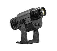 Proyector GOBO con Logotipo Personalizado a Prueba de Agua IP67 de 100W Negro con Control Remoto, Libre de diseñar y Hacer un Logotipo para Empresa, Tienda, Tienda, Centro Comercial