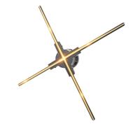 Proyector Holográfico 3D con Pantalla Publicitaria, Reproductor Montado En La Pared, 3D, A Simple Vista, 2K, HD, LED, Foto Y Vídeo, Ventilador con 624 LED