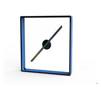 Proyector holográfico 3D con ventilador de 42 cm/16,53 pulgadas y cubierta de 45 cm, pantalla publicitaria remota, lámpara LED holográfica, proyector a prueba de agua Exhibición publicitaria del festi