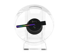 Proyector holográfico 3D con Ventilador, Letrero LED, Mini Reproductor holográfico de Escritorio, Compatible con imágenes, Videos, Tiendas, Bares, Fiestas, Publicidad, exhibición de luz. Alto Brillo
