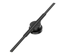 Proyector holográfico 3D de 42/45 cm, lámpara con ventilador, luz con pantalla wifi, lámpara holográfica con logotipo LED, luz publicitaria, luz con logotipo de tienda Exhibición publicitaria del fest