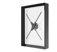 Proyector holográfico 3D de 45/50 cm con Ventilador, Wi-Fi Integrado, lámpara LED holográfica Cubierta y luz exhibición publicitaria(P50 Black)