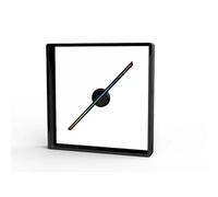 Proyector holográfico 3D de 45/50 cm con Ventilador, Wi-Fi Integrado, lámpara LED holográfica Cubierta y luz exhibición publicitaria(P42 Black)