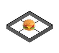 Proyector Holográfico 3D De 45 Cm con Cubierta Protectora Cuadrada Antitáctil, Lámpara Holográfica con Logotipo LED, Máquina De Exhibición Publicitaria