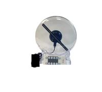 Proyector holográfico 3D de 5, pulgadas/14 cm con Soporte Cubierta Transparente, máquina Publicidad holográfica Escritorio 128 LED, Regalo Navidad Amplio ángulo de visión