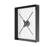 Proyector holográfico 3D de 50 cm/19,7 Pulgadas con WiFi, lámpara holográfica, Reproductor Publicidad remota, proyector Cubierta Amplio ángulo de visión(Black)