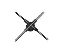 Proyector holográfico 3D de 62 cm con Ventilador, Control Remoto señal LED WiFi, Reproductor lámpara holográfica, luz Logotipo for Publicidad para Halloween, Navidad