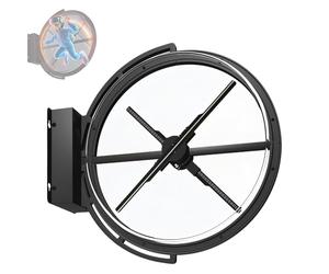 Proyector holográfico 3D, diseño de ventilador de doble cara, controlado por aplicación, letrero giratorio LED impermeable para publicidad en restaurantes, cafeterías y tiendas