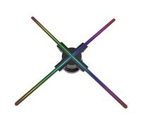 Proyector Holográfico 3D F60 con Ventilador For Publicidad, Reproductor Montado En La Pared, 3D, A Simple Vista, 2K, HD, LED, For Fotos Y Vídeos