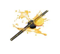 Proyector holográfico 3D for Publicidad, LED de 42 cm, Ventilador holográfico LED de 1600 x 384 for Negocios, Bares y Halloween. Exhibición publicitaria del Festival