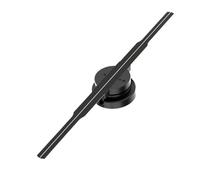 Proyector holográfico 3D HD de 42 cm con Ventilador, Reproductor LED holográfico, Compatible con imágenes, vídeos, Tiendas, Bares, Fiestas, Publicidad, iluminación Alto Brillo