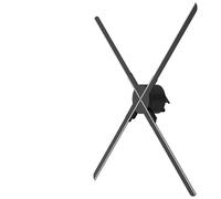 Proyector holográfico 3D UHD sin Contacto Visual, Reproductor de hologramas, Ventilador LED, Pantalla estereoscópica, Imagen, Publicidad, luz Decorativa(100cm 1600LED)