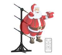 Proyector holográfico 3D, ventilador de pantalla holográfica 3D, proyector de video LED para impresionantes exhibiciones navideñas, ideal para marketing y eventos