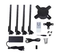 Proyector Holográfico 3D WiFi, 65CM 4 Ejes 1080P HD 3D Holograma Ventilador Pantalla LED Proyector Publicidad Fotos y Videos 3D(Enchufe de la UE)
