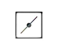 Proyector Holográfico con Ventilador 3D T45 con Cubierta, Pantalla Publicitaria A Simple Vista, Lámpara LED, Reproductor Holográfico, Control Remoto WiFi(Gray)