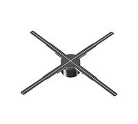 Proyector holográfico de Abanico, Proyector holográfico en Forma de Abanico 3D de 19,7 ", Pantalla publicitaria de Navidad, Ventilador de Holograma, luz de Imagen publicitaria, Pantalla 3D, proyector