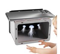 Proyector holográfico del teléfono: proyector de teléfonos caseros 3D, Soporte de Holograma de teléfono móvil | Set de Plantilla de Soporte de Tarjetas, Home Cinema Theatre para Home Cinema Entert