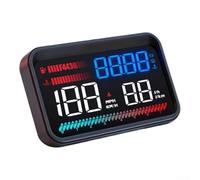 Proyector HUD OBD2 para coche con diseño de sombra integrado para visualización de día y noche, visualización de revoluciones por minuto, voltaje de agua, temperatura del agua, uso de combustible y