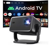 Proyector Inteligente 1080P Nativo 800 ANSI, Android 14, Soporta 4K/8K, Control Remoto Air Mouse, Enfoque y Corrección Automáticos por IA, WiFi 6 y BT 5.4, Audio Hi-Res, Compatible con Netflix