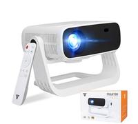 Proyector inteligente 2025 con TV Android con WiFi 6 y Bluetooth 5 - Wielio incorporado 1000 aplicaciones 240 Ansi dormitorio portátil mini proyector de películas soporte 4K/1080P, Keystone automático