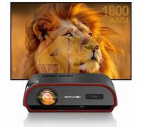 Proyector inteligente 4K 2025 para visualización de luz diurna, 1800 lúmenes ANSI, Android TV y WiFi 6, cine en casa de 300 pulgadas y películas al aire libre, audio DSP y Bluetooth 5.2, HDMI, USB