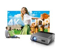Proyector inteligente 4K con aplicaciones certificadas, proyectores LED de luz diurna 2400ANSI, audio DB, enfoque automático, WiFi6, Bluetooth, HDMI eARC/CEC, proyector HDR10 UHD para cine en casa