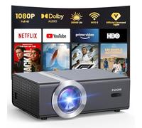 [Netflix Licensed/Dolby Audio] Proyector con WiFi y Bluetooth, FUDONI Proyector de películas al aire última intervensión con enfoque eléctrico/piedra clave automática, Native 1080P 650ANSI 4K