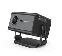 Proyector inteligente con Android TV 12, Netflix, WiFi, Bluetooth 5.3, Dolby Audio, Soporte de cardán, 600 lúmenes ANSI, negro