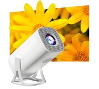 Proyector Inteligente con WiFi y Bluetooth, proyector de películas portátil con Soporte 4K, pequeño proyector de vídeo para teléfono/TV Stick/Ordenador portátil/HD, Home Office Uso al Aire Libre