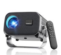 Proyector inteligente con WiFi y Bluetooth, proyector portátil nativo 800ANSI 1080P, aplicaciones integradas, Keystone automático y proyector de películas de enfoque eléctrico para cine en casa