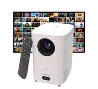 Proyector inteligente de audio HIFI con WiFi6 e inalámbrico 5.3, enfoque eléctrico y autonómico nativo 720P, compatible con decodificación 4K, proyectores de películas de alto brillo