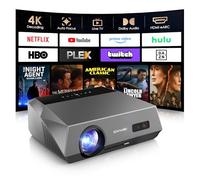 Proyector inteligente de decodificación 4K, proyectores LED de luz diurna 2300ANSI 1080P nativo, enfoque automático, WiFi6, Bluetooth, HDMI eARC/CEC, proyector HDR10 para cine en casa, cine al aire