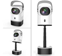 Proyector inteligente portátil con WiFi y Bluetooth 5.4, 1080P Video Proyector 600 lúmenes ANSI, altavoz de 10 W, enfoque eléctrico y aplicaciones Android, proyector de cine para casa, dormitorio y